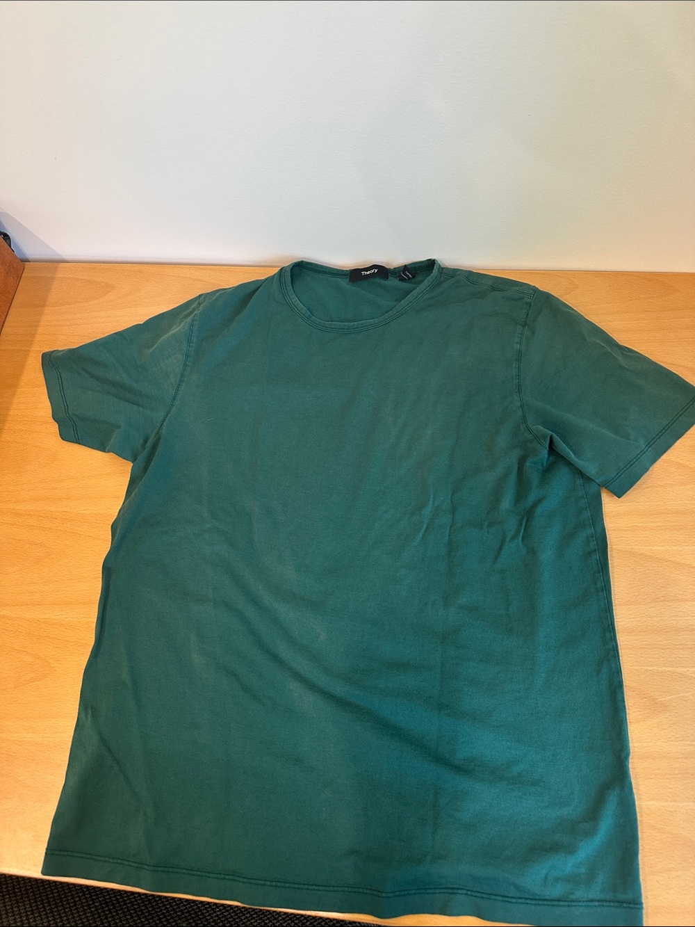 Theory Men's Short Sleeve Tee in Teal Green